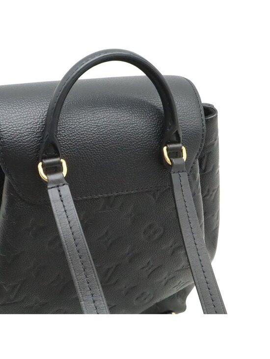 Louis Vuitton Monogram Empreinte Montsouris PM Backpack Noir Black With Charm main image 4